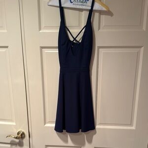 Navy Blue Strappy Dress